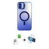MARSİLYAN™- iPhone 16 Plus Kılıf Doruk Klasik Prime - Siyah 3D Antistatik Seramik Nano Ekran Koruyucu + Raze Metal Kamera Lens - BZ