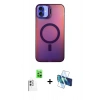 MARSİLYAN™- iPhone 16 Plus Kılıf Doruk Klasik Prime - Siyah 3D Antistatik Seramik Nano Ekran Koruyucu + Raze Metal Kamera Lens - BZ