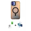 MARSİLYAN™- iPhone 16 Plus Kılıf Doruk Klasik Prime - Siyah 3D Antistatik Seramik Nano Ekran Koruyucu + Raze Metal Kamera Lens - BZ