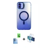 MARSİLYAN™- iPhone 16 Plus Kılıf Doruk Klasik Prime - Siyah 3D Antistatik Seramik Nano Ekran Koruyucu + Raze Metal Kamera Lens - LT
