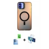 MARSİLYAN™- iPhone 16 Plus Kılıf Doruk Klasik Prime - Siyah 3D Antistatik Seramik Nano Ekran Koruyucu + Raze Metal Kamera Lens - LT