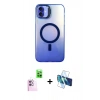 MARSİLYAN™- iPhone 16 Plus Kılıf Doruk Klasik Prime - Siyah 3D Antistatik Seramik Nano Ekran Koruyucu + Raze Metal Kamera Lens - PE