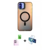 MARSİLYAN™- iPhone 16 Plus Kılıf Doruk Klasik Prime - Siyah 3D Antistatik Seramik Nano Ekran Koruyucu + Raze Metal Kamera Lens - PE