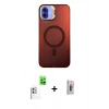 MARSİLYAN™- iPhone 16 Plus Kılıf Doruk Klasik Prime - Siyah Bilvis 3D Cam Ekran Koruyucu + Raze Metal Kamera Lens - BZ