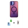 MARSİLYAN™- iPhone 16 Plus Kılıf Doruk Klasik Prime - Siyah Bilvis 3D Cam Ekran Koruyucu + Raze Metal Kamera Lens - LT