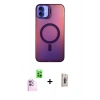 MARSİLYAN™- iPhone 16 Plus Kılıf Doruk Klasik Prime - Siyah Bilvis 3D Cam Ekran Koruyucu + Raze Metal Kamera Lens - PE