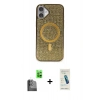 MARSİLYAN™- iPhone 16 Plus Kılıf Eksen Çizgi - Şeffaf Pasifik Cam Ekran Koruyucu + Raze Metal Kamera Lens - SH