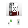 MARSİLYAN™- iPhone 16 Plus Kılıf İz Asil Prime - Şeffaf Pasifik Cam Ekran Koruyucu + Raze Metal Kamera Lens - BZ