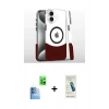 MARSİLYAN™- iPhone 16 Plus Kılıf İz Asil Prime - Şeffaf Pasifik Cam Ekran Koruyucu + Raze Metal Kamera Lens - LT