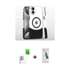 MARSİLYAN™- iPhone 16 Plus Kılıf İz Asil Prime - Şeffaf Pasifik Cam Ekran Koruyucu + Raze Metal Kamera Lens - BZ