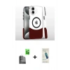 MARSİLYAN™- iPhone 16 Plus Kılıf İz Asil Prime - Şeffaf Pasifik Cam Ekran Koruyucu + Raze Metal Kamera Lens - SH