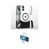 MARSİLYAN™- iPhone 16 Plus Kılıf İz Asil Prime - Siyah 3D Antistatik Cam Ekran Koruyucu