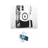 MARSİLYAN™- iPhone 16 Plus Kılıf İz Asil Prime - Siyah 3D Antistatik Cam Ekran Koruyucu