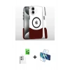 MARSİLYAN™- iPhone 16 Plus Kılıf İz Asil Prime - Siyah 3D Antistatik Seramik Nano Ekran Koruyucu + Raze Metal Kamera Lens - BZ