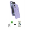 MARSİLYAN™- iPhone 16 Plus Kılıf İz Işık Koleksiyonu - Şeffaf Pasifik Cam Ekran Koruyucu + Raze Metal Kamera Lens - BZ