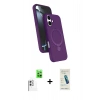 MARSİLYAN™- iPhone 16 Plus Kılıf İz Işık Koleksiyonu - Şeffaf Pasifik Cam Ekran Koruyucu + Raze Metal Kamera Lens - BZ
