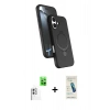 MARSİLYAN™- iPhone 16 Plus Kılıf İz Işık Koleksiyonu - Şeffaf Pasifik Cam Ekran Koruyucu + Raze Metal Kamera Lens - BZ