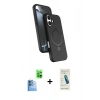 MARSİLYAN™- iPhone 16 Plus Kılıf İz Işık Koleksiyonu - Şeffaf Pasifik Cam Ekran Koruyucu + Raze Metal Kamera Lens - LT