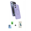 MARSİLYAN™- iPhone 16 Plus Kılıf İz Işık Koleksiyonu - Şeffaf Pasifik Cam Ekran Koruyucu + Raze Metal Kamera Lens - LT