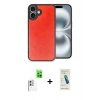 MARSİLYAN™- iPhone 16 Plus Kılıf Kıvılcım Işık Serisi - Şeffaf Pasifik Cam Ekran Koruyucu + Beyaz Raze Metal Kamera Lens