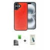 MARSİLYAN™- iPhone 16 Plus Kılıf Kıvılcım Işık Serisi - Şeffaf Pasifik Cam Ekran Koruyucu + Raze Metal Kamera Lens - SH