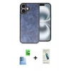 MARSİLYAN™- iPhone 16 Plus Kılıf Kıvılcım Işık Serisi - Şeffaf Pasifik Cam Ekran Koruyucu + Raze Metal Kamera Lens - LT