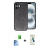 MARSİLYAN™- iPhone 16 Plus Kılıf Kıvılcım Işık Serisi - Şeffaf Pasifik Cam Ekran Koruyucu + Raze Metal Kamera Lens - LT