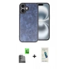 MARSİLYAN™- iPhone 16 Plus Kılıf Kıvılcım Işık Serisi - Şeffaf Pasifik Cam Ekran Koruyucu + Raze Metal Kamera Lens - SH