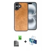 MARSİLYAN™- iPhone 16 Plus Kılıf Kıvılcım Işık Serisi - Siyah 3D Antistatik Seramik Nano Ekran Koruyucu + Raze Metal Kamera Lens - SH