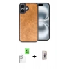 MARSİLYAN™- iPhone 16 Plus Kılıf Kıvılcım Işık Serisi - Siyah Bilvis 3D Cam Ekran Koruyucu + Raze Metal Kamera Lens - BZ