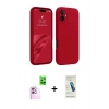 MARSİLYAN™- iPhone 16 Plus Kılıf Kozmos Yansıma Özel Seri - Şeffaf Pasifik Cam Ekran Koruyucu + Raze Metal Kamera Lens - PE