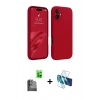 MARSİLYAN™- iPhone 16 Plus Kılıf Kozmos Yansıma Özel Seri - Siyah 3D Antistatik Seramik Nano Ekran Koruyucu + Raze Metal Kamera Lens - SH