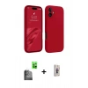 MARSİLYAN™- iPhone 16 Plus Kılıf Kozmos Yansıma Özel Seri - Siyah Bilvis 3D Cam Ekran Koruyucu + Raze Metal Kamera Lens - SH
