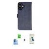 MARSİLYAN™- iPhone 16 Plus Kılıf Siluet Işık Serisi - Şeffaf Pasifik Cam Ekran Koruyucu + Raze Metal Kamera Lens - LT