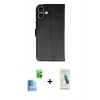 MARSİLYAN™- iPhone 16 Plus Kılıf Siluet Işık Serisi - Şeffaf Pasifik Cam Ekran Koruyucu + Raze Metal Kamera Lens - LT