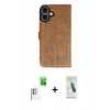 MARSİLYAN™- iPhone 16 Plus Kılıf Siluet Işık Serisi - Şeffaf Pasifik Cam Ekran Koruyucu + Raze Metal Kamera Lens - BZ