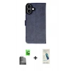 MARSİLYAN™- iPhone 16 Plus Kılıf Siluet Işık Serisi - Şeffaf Pasifik Cam Ekran Koruyucu + Raze Metal Kamera Lens - SH