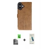 MARSİLYAN™- iPhone 16 Plus Kılıf Siluet Işık Serisi - Şeffaf Pasifik Cam Ekran Koruyucu + Raze Metal Kamera Lens - SH