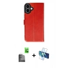 MARSİLYAN™- iPhone 16 Plus Kılıf Siluet Işık Serisi - Siyah 3D Antistatik Cam Ekran Koruyucu + Raze Metal Kamera Lens - SH