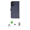 MARSİLYAN™- iPhone 16 Plus Kılıf Siluet Işık Serisi - Siyah Bilvis 3D Cam Ekran Koruyucu + Raze Metal Kamera Lens - BZ