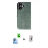 MARSİLYAN™- iPhone 16 Plus Kılıf Siluet Işık Serisi - Siyah Bilvis 3D Cam Ekran Koruyucu + Raze Metal Kamera Lens - LT