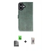 MARSİLYAN™- iPhone 16 Plus Kılıf Siluet Işık Serisi - Siyah Bilvis 3D Cam Ekran Koruyucu + Raze Metal Kamera Lens - SH