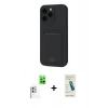 MARSİLYAN™- iPhone 16 Plus Kılıf Vadi Çizgi Prime - Şeffaf Pasifik Cam Ekran Koruyucu + Raze Metal Kamera Lens - BZ