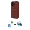 MARSİLYAN™- iPhone 16 Plus Kılıf Vadi Çizgi Prime - Siyah 3D Antistatik Seramik Nano Ekran Koruyucu + Raze Metal Kamera Lens - LT