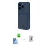 MARSİLYAN™- iPhone 16 Plus Kılıf Vadi Çizgi Prime - Siyah Bilvis 3D Cam Ekran Koruyucu + Raze Metal Kamera Lens - LT
