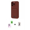 MARSİLYAN™- iPhone 16 Plus Kılıf Vadi Çizgi Prime - Siyah Bilvis 3D Cam Ekran Koruyucu + Raze Metal Kamera Lens - PE