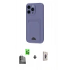 MARSİLYAN™- iPhone 16 Plus Kılıf Vadi Çizgi Prime - Siyah Bilvis 3D Cam Ekran Koruyucu + Raze Metal Kamera Lens - SH