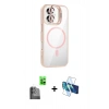 MARSİLYAN™- iPhone 16 Plus Kılıf Yadigar Asil Koleksiyonu - Siyah 3D Antistatik Seramik Nano Ekran Koruyucu + Raze Metal Kamera Lens - SH