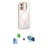 MARSİLYAN™- iPhone 16 Plus Kılıf Yadigar Asil Koleksiyonu - Siyah 3D Antistatik Seramik Nano Ekran Koruyucu + Raze Metal Kamera Lens - LT
