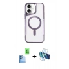 MARSİLYAN™- iPhone 16 Plus Kılıf Yadigar Klasik Özel Seri - Siyah 3D Antistatik Seramik Nano Ekran Koruyucu + Raze Metal Kamera Lens - LT